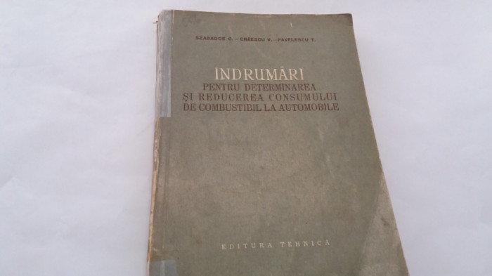 Indrumari pentru determinarea si reducerea consumului de combustibil la automobI