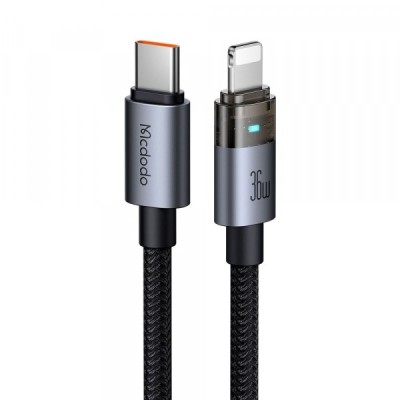 Cablu Date si Incarcare USB-C - Lightning McDodo CA-6940, 36W, 1.2m, Negru foto