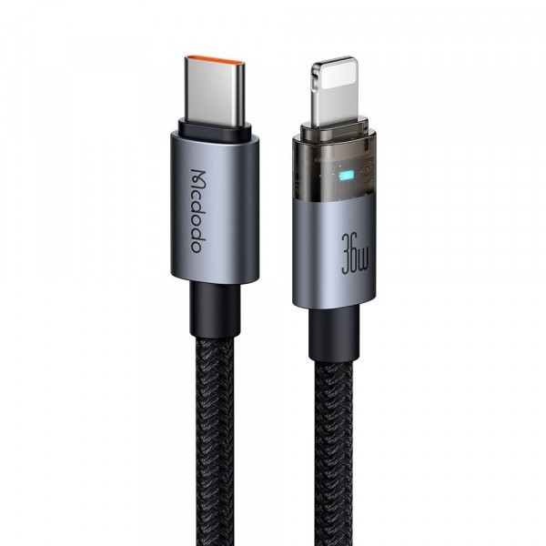 Cablu Date si Incarcare USB-C - Lightning McDodo CA-6940, 36W, 1.2m, Negru