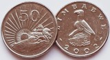 1611 Zimbabwe 50 cents 2002 km 5 UNC, Africa