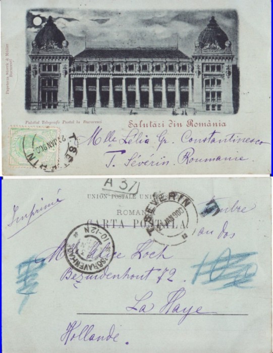 Bucuresti - Posta -clasica, 1900