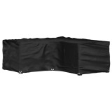Husă Mobilier Grădină L 185x185x70cm vidaXL, Polietilenă, Negru, Impermeabilă, Protecție UV, Ocheți Aluminiu