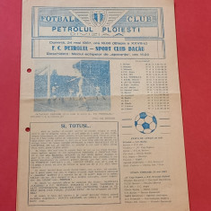 Program meci fotbal PETROLUL PLOIESTI - SC BACAU (24.05.1987)