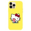 Husa compatibila cu Apple iPhone 14 Pro Max, Viceversa, model Hello kitty selfie, Silicon, TPU, Transparent, Carcasa