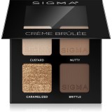 Sigma Beauty Quad paletă cu farduri de ochi culoare Cr&egrave;me Br&ucirc;l&eacute;e 4 g