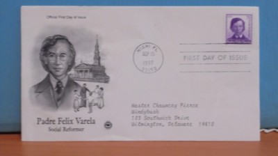 U.S.A. - FDC CIRCULAT, 1997 - PADRE FELIX VARELA - SOCIAL REFORMER. foto