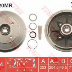 Tambur frana PEUGEOT 106 II (1) (1996 - 2016) TRW DB4220MR