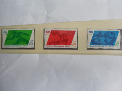 Serie timbre nestampilate Germania Berlin Vest MNH Berlin West foto