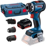 Bosch GSR 18V-90 FC + GBA - Masina de gaurit si insurubat 64 Nm valiza speciala accesorii + Acumulator Li-Ion 18 V 5 Ah