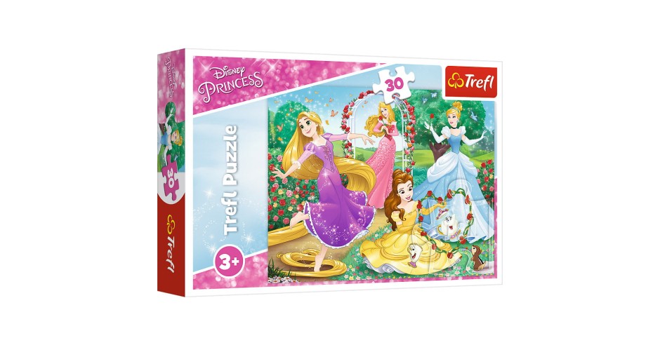 PUZZLE TREFL 30 PRINTESE DISNEY IN GRADINA PALATULUI | arhiva Okazii.ro