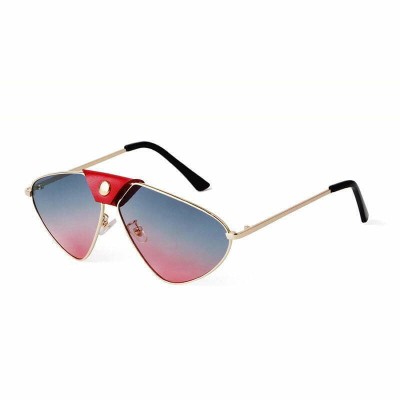 Ochelari de soare Mbrands, aviator Auriu/Albastru foto