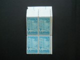 SUA BLOC DE 4 NESTAMPILAT MNH
