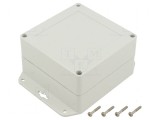 Carcasă universală ABS gri deschis 105mm x 105mm x 60mm, KRADEX