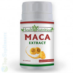 Maca 30cps. (disfunctii sexuale, reproducere, energie) Health Nutrition foto