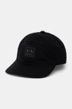 Armani Exchange șapcă culoarea bleumarin, cu imprimeu, XM000795 AF12283