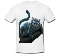 Tricou &amp;quot; Alice in wonderland cat &amp;quot; foto