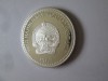 Mongolia 25 Togrog/Tugrik 1987 argint.925 PROOF/UNC irbis/leopardul zăpezilor, Asia