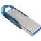 Usb flash drive sandisk ultra flair 64gb 3.0 reading speed: up to 150mb/s albastru