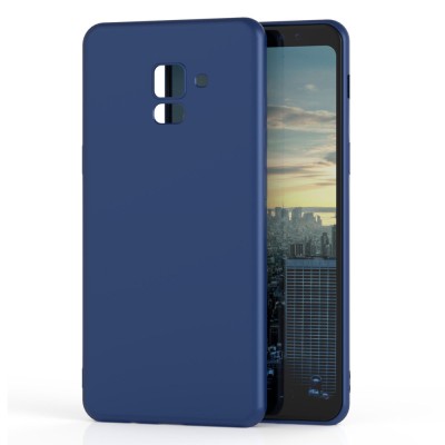 Husa samsung galaxy a8 2018 luxury case albastru foto