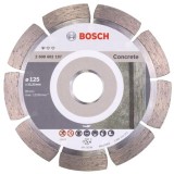 Disc diamantat Bosch Standard pentru beton, 125 x 22,23 x 1.6 x 10 mm