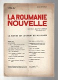 La Roumanie Nouvelle - revistă in limba franceza - Anul I/no.1, 8 aprilie 1925