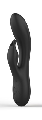 Premium Vibrator Rabbit, 8 Moduri Vibratii, 4 Intensitati, Silicon, USB, Negru, JGF Premium Sex Toys foto
