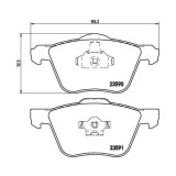 Placute frana Volvo S60 I (384) 07.00-04.10, V70 2 (285) 11.99-12.08, Xc90 I (275) 06.02-01.15, Xc90 I Van (275) 06.02-01.15, Fata, BREMBO