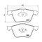 Placute frana Volvo S60 I (384) 07.00-04.10, V70 2 (285) 11.99-12.08, Xc90 I (275) 06.02-01.15, Xc90 I Van (275) 06.02-01.15, Fata, BREMBO