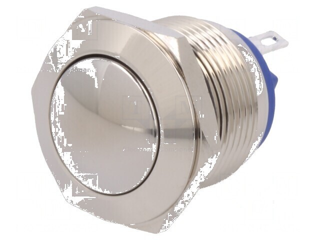 Comutator anti-vandalism SPST-NO 2A/36VDC IP65 &Oslash;19mm