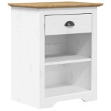 Cumpara ieftin Noptiera "BODO", maro, 53x38,5x67 cm, lemn masiv de pin