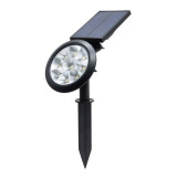 Lampa solara pentru gradina, Verk Group, 9 x LED 5050 RGBW, 5.5 V, 7 culori, unghi reglabil, 12.5x42 cm GartenVIP DiyLine