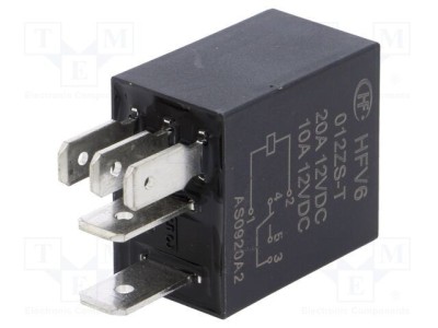 Releu electromagnetic SPDT 12V 30A pentru autovehicule HONGFA foto