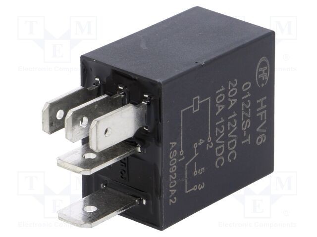 Releu electromagnetic SPDT 12V 30A pentru autovehicule HONGFA