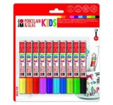 Set 10 markere pentru portelan si sticla Marabu