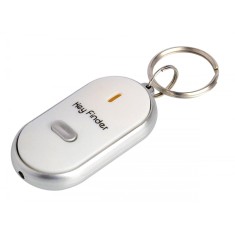 Breloc cu functie de localizare chei alb cu semnal sonor si luminos