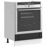 vidaXL Dulap pentru cuptor &bdquo;Lucca&rdquo; lemn negru prelucrat