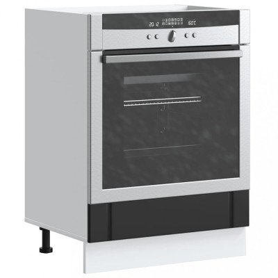 vidaXL Dulap pentru cuptor &amp;bdquo;Lucca&amp;rdquo; lemn negru prelucrat 853758 foto