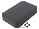 Carcasă ABS Gri &Icirc;nchis cu Panou 125x190x35mm