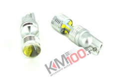 Bec pozitie T10, 6 SMD, Epistar, 30W, 12V (set 2 buc.) foto