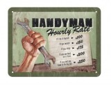 Placa decor metalica 15x20 Handyman Hourly Rate