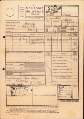 HST A2032 Scrisoare de trăsură 1940 Societatea Mica Brad Hunedoara - Hălmagiu foto