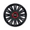 Set 4 capace roti Negre Cu Inel Rosu Active R16 Compatibil Cu Audi
