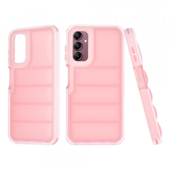Husa pentru Samsung Galaxy A14 A145 / A14 5G A146, Techsuit, Wave Shield, Roz