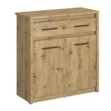 Cumpara ieftin Comoda PAL stejar Artisan Airon 86.6x36.2x91.2 cm