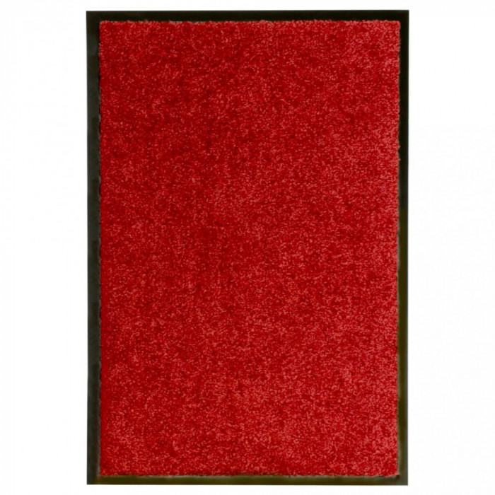 Covoraș de ușă lavabil, roșu, 40 x 60 cm