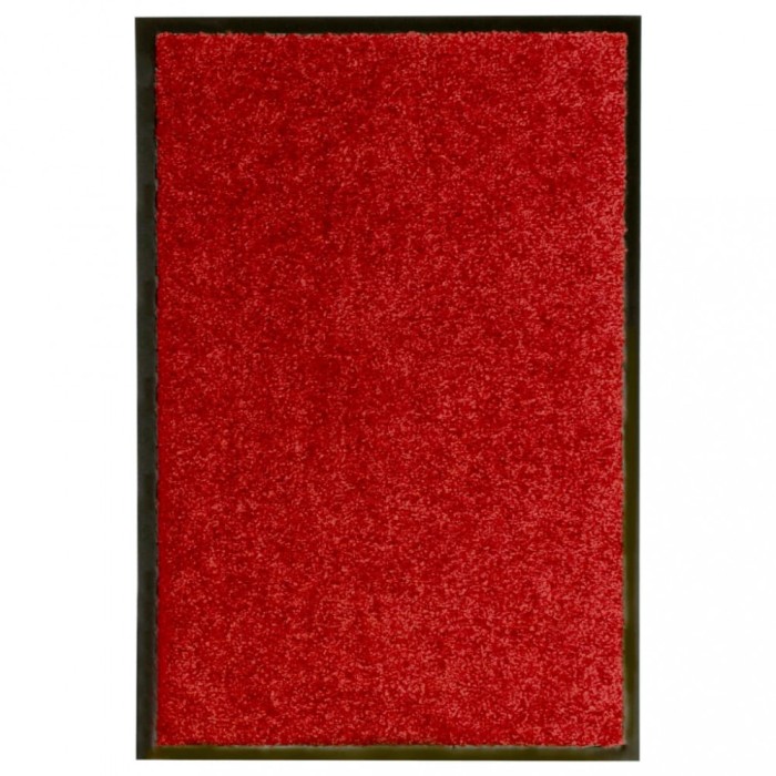 vidaXL Covoraș de ușă lavabil, roșu, 40 x 60 cm 323421
