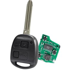 Cheie Auto Programabila 433MHz, cu 2 Butoane, Cip ID67, Compatibila Toyota Yaris, Rav4, Avensis, Corolla, Celica, Prado, Kluger &ndash; P/N: 50171, 42050