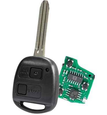 Cheie Auto Programabila 433MHz, cu 2 Butoane, Cip ID67, Compatibila Toyota Yaris, Rav4, Avensis, Corolla, Celica, Prado, Kluger &amp;ndash; P/N: 50171, 42050 foto