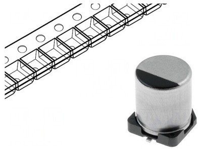 Condensator electrolitic SMD 1000uF 50V Low ESR foto