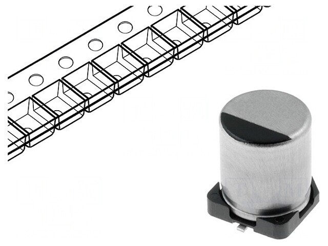 Condensator electrolitic SMD 1000uF 50V Low ESR